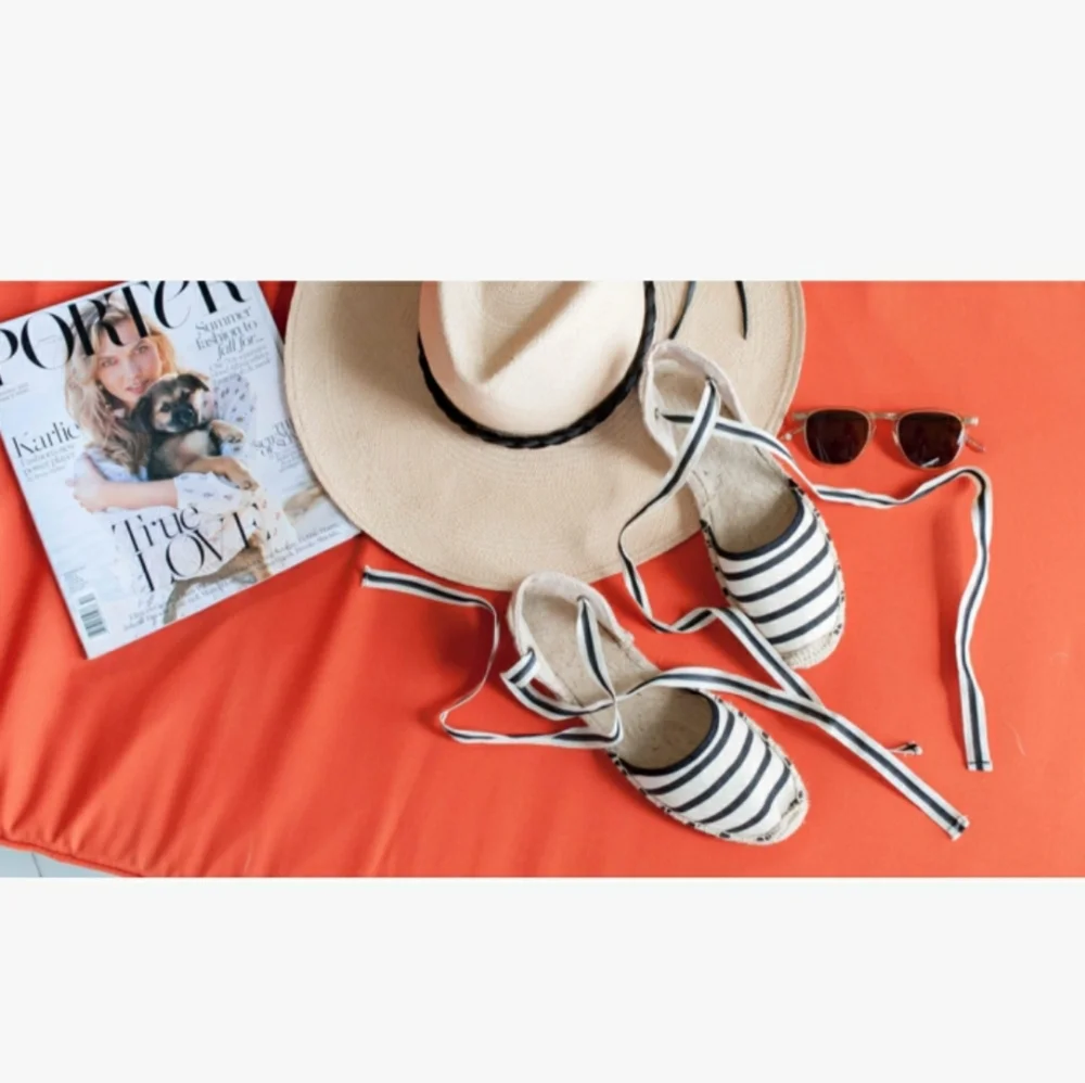 Chic Soludos Striped Ankle Tie Espadrilles - Picture 8 of 16